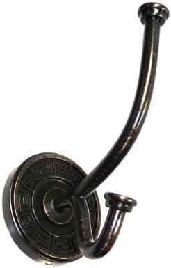 Greek Key 117307 Double Robe Hook - Venetian Bronze Finish