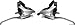Shimano ST-EF50 Acera EZ Fire Plus Shift and Brake Lever 7 Speed Pair, Silver V Brake