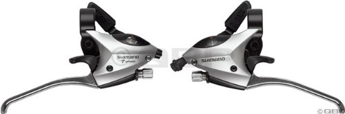 SportingGoods: Shimano ST EF50 Acera EZ Fire Plus Shift and Brake Lever 8 Speed Set, Silver, Canti