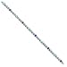 Sterling Silver 10 inch Polished Fancy Enameled Beaded Anklet