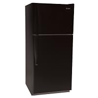 Haier RRTG18PABB 18.2 Cubic Foot Frost-Free Top-Mount Refrigerator/Freezer, Black