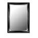Hitchcock-Butterfield 208502 Cameo 33x45 Glossy Black Grande/Stainless Liner Wall Mirror 208502
