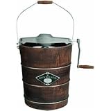 White Mountain PBWMIMH412-SHP Appalachian Series Wooden Bucket 4-Quart Hand Cranked Ice Cream Maker