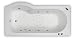 Kitchen & Housewares : Pegasus Showerbath Whirlpool, 170x75/85, Screen & Panel, RH, 8 Chrome Jets