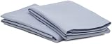 Pinzon 200-Gram Supima Velvet Flannel Standard Pillowcase Pair, Cashmere Blue