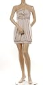BCBG CANVAS SATIN PLEAT APPLIQU MINI DRESS NEW 6