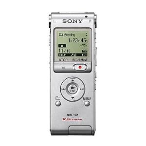 Sony ICD-UX200 Digital Voice Recorder with Built-In Stereo Microphone (Silver)