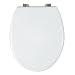 WENKO 16705100 WC-Sitz Bali - Chrom-Metallbefestigung, MDF, wei�
