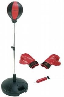 Hudora 74501 Punchingball mit Boxhandschuhen und Pumpe