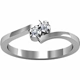 Platinum Promise Diamond Ring - 0.06 Ct.