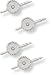 Set of Four 14K White Gold and Diamond Tuxedo Shirt Stud Set
