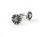 Sterling Silver Daisy Flower Post Earrings