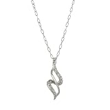 310iIfowQGL. SL160  Sterling Silver Diamond Cut Unity Pendant, 18