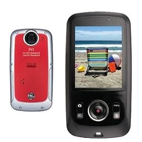 General Electric, 5MP WP HD Dig Camcorder-Red (Catalog Category: Cameras & Frames / Camcorders)
