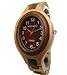 Tense Solid Maple Sandalwood Ladies Unique Bracelet Wood Watch L7301MS(Dark Face)