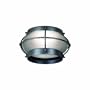 Casablanca KGC19W-624 Exclusive Heritage Globe Lantern with Frosted Opal Glass, Bullion Black