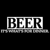 Bella Ladies / Juniors / Girly T-Shirt : Beer - Its Whats For Dinner - Funny Party Drinking