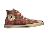 Converse Chuck Taylor All Star Hi Top Raspberry Plaid Shoes 617719F