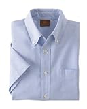Adult Short-Sleeve Oxford Shirt with Stain Release