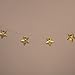 Domire Battery Operated Warm White LED Fairy Lights 10 (Gold) Metal Star String Decoration Light for Festival Halloween Christmas Party Wedding