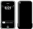 Solid State Black Protective Skin Decal Cover Faceplate for Apple iPhone (2G)