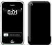 Solid State Black Protective Skin Decal Cover Faceplate for Apple iPhone (2G)