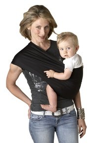 Buy Low Price Cozy Hotslings Everyday Baby Pouch Sling Sateen Stretch Child Carrier, Black Size 4 (M) HS-BLACK-4