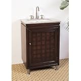 24 Weave Rectangular Sink Vanity (Cherry Brown) (35H x 24W x 19.5D)