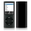 Solid State Black Design Protective Decal Skin Sticker for Apple iPod nano 4G (4th Generation) Player
