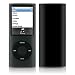 Solid State Black Design Protective Decal Skin Sticker for Apple iPod nano 4G (4th Generation) Player