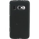 Hard Snap-on Shield BLACK Rubberized Faceplate Cover Sleeve Case for HTC T8 ....