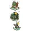 Eagles Lodge Wildlife Pewter Cast Wind Chimes