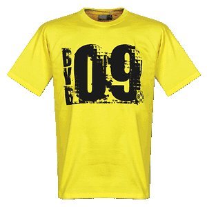 2011 Borussia Dortmund Tee 'BVB 09' - Yellow-XXL