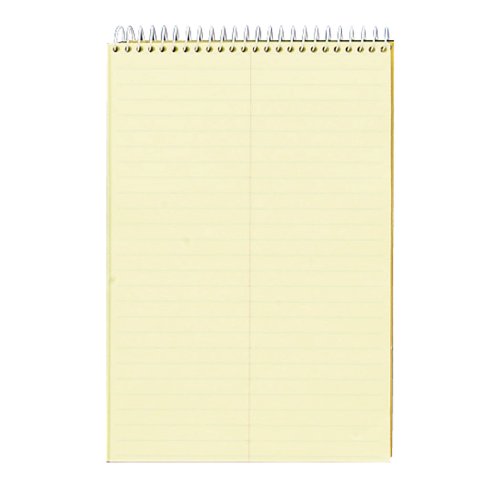 TOPS Spiral Steno Notebook, Gregg Rule, 6 x 9 Inches, Canary, 100 Sheets per Pad (63851)