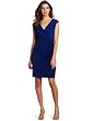 Suzi Chin Womens Draped Dress