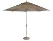 11 Foot Market Umbrella, Black, Olive, Gold Stripe