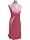 Halter-Style Knee Length Satin Chiffon Prom Dress - Holiday Formal Gown - or Bridesmaid, Crystal Bustline, Pink