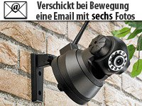 7links Pan-Tilt-IP-Kamera LAN/WLAN mit IR-LEDs & Bewegungserkennung