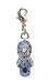 Jewelry : Charm Clip - P11 - Crystal Flip Flop Sandal ~ Lt. Sapphire (Lt. Blue)