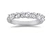 1.05 Prong Set 7 Stone Diamond Wedding Band in Platinum