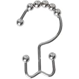 Maytex Mills Metal Double Glide Shower Ring, Chrome, Set of 12