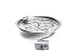 HPC Fire Push Button Flame Sensing Fire Pit Burner Kit (PENTA25FPPK-FLEX-NG), 25-Inch Bowl Pan, Natural Gas, UL Listed