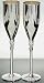 Godinger 8204 Flute Champagne Glasses - Set of 2