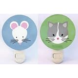 Tot Dots Night Lights - Cat and Mouse Pair by Tot Dots