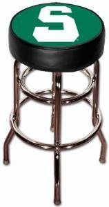 Michigan State Spartans Double Rung Swivel Bar Stool