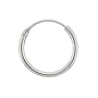 Sterling Silver Small Endless Hoop Earrings, 1/2 in. Diameter
