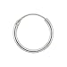Sterling Silver Small Endless Hoop Earrings, 1/2 in. Diameter