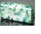 Clinique lovely mini green flower cosmetic bag