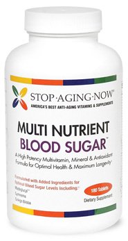MULTI BLOOD SUGAR SUPPORT® Multivitamin with Gymnema, Madeglucyl & More | 180 Tabs. Made in USA.