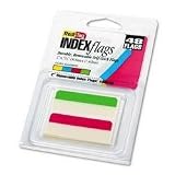 Self-Stick Removable Index Tabs, Write-On, 2 x 11/16, Assorted Colors, 48/Pack (RTG33248)